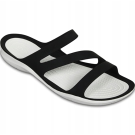 Pantuflas Crocs para mujer Swiftwater Sandal W blanco y negro 203998066 4