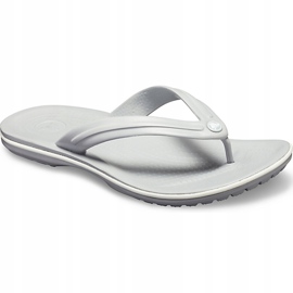 Pantuflas Crocs Crocband Flip gris claro blanco 11033 00J 4