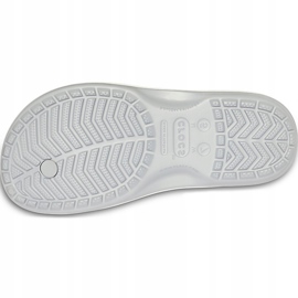Pantuflas Crocs Crocband Flip gris claro blanco 11033 00J 5