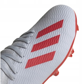 Botas de fútbol adidas X 19.3 Fg Jr plateadas F35365 multicolor plata 4