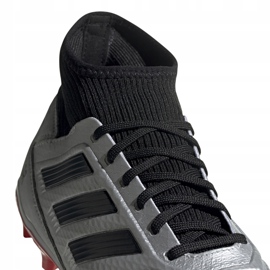 Botas de fútbol adidas Predator 19.3 Fg plateadas F35595 rojo plata 3