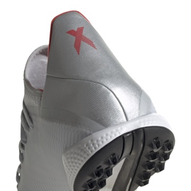 Botas de fútbol adidas X 19.3 Tf plateadas F35374 multicolor gris 3