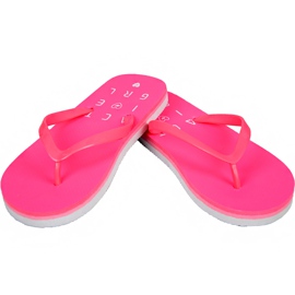 Pantuflas para niñas 4F J4L19 JKLD201 63N coral neon rosado 1
