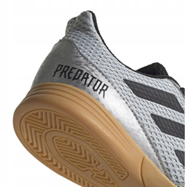 Botas de fútbol adidas Predator 19.4 In Sala Jr plateado G25829 multicolor gris 4