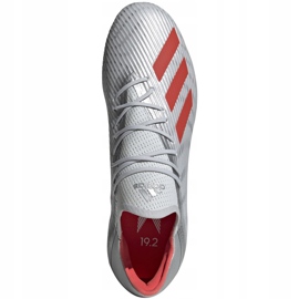 Botas de fútbol adidas X 19.2 Fg plateadas F35386 gris gris 2