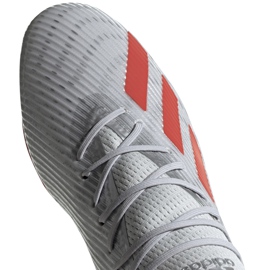Botas de fútbol adidas X 19.2 Fg plateadas F35386 gris gris 3