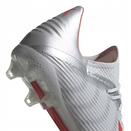 Botas de fútbol adidas X 19.2 Fg plateadas F35386 gris gris 5