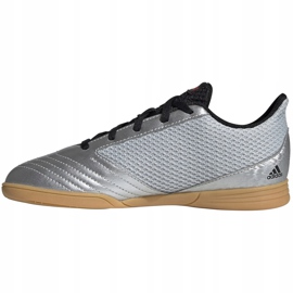 Botas de fútbol adidas Predator 19.4 In Sala Jr plateado G25829 multicolor gris 1