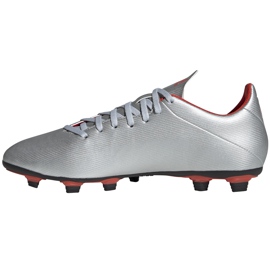 Botas de fútbol adidas X 19.4 FxG plateadas F35379 multicolor plata 5