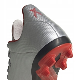Botas de fútbol adidas X 19.4 FxG Jr plateadas F35362 multicolor plata 5