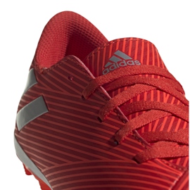 Adidas Nemeziz 19.4 FxG Jr rojo zapatos de fútbol F99948 4