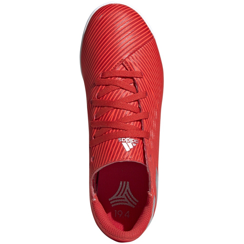 Adidas Nemeziz 19.4 In Jr rojo botas de fútbol F99938 1