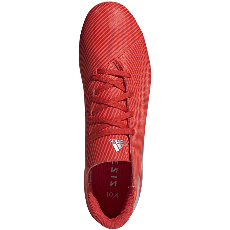 Botas de fútbol adidas Nemeziz 19.4 FxG rojas F34393 rojo rojo 1
