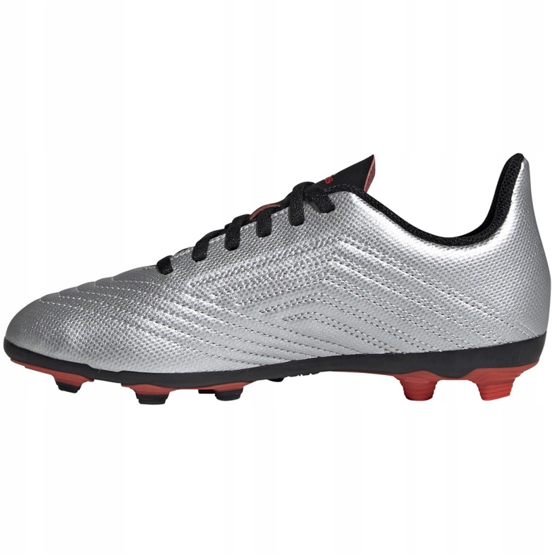 Botas de fútbol adidas Predator 19.4 FxG Jr plateadas G25822 multicolor plata 1
