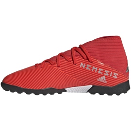 Adidas Nemeziz 19.3 Tf Jr rojo zapatos de fútbol F99941 2