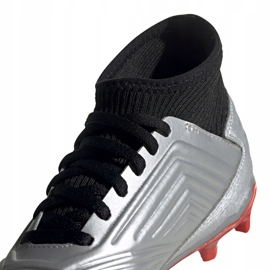Botas de fútbol adidas Predator 19.3 Fg Jr plateado G25795 multicolor plata 3