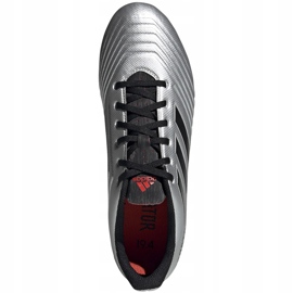 Botas de fútbol adidas Predator 19.4 FxG plateadas F35597 plata 2