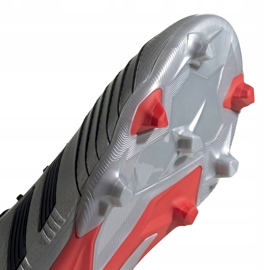 Botas de fútbol adidas Predator 19.2 Fg plateadas F35601 gris gris 5