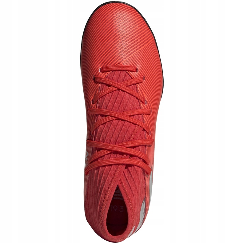 Adidas Nemeziz 19.3 Tf Jr rojo zapatos de fútbol F99941 1