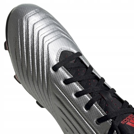 Botas de fútbol adidas Predator 19.4 FxG plateadas F35597 plata 3