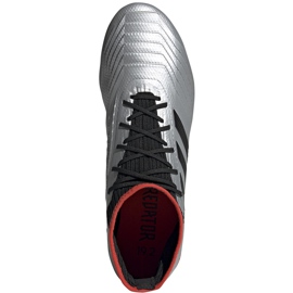 Botas de fútbol adidas Predator 19.2 Fg plateadas F35601 gris gris 2