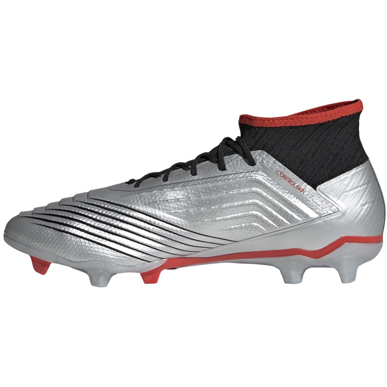 Botas de fútbol adidas Predator 19.2 Fg plateadas F35601 gris gris 1