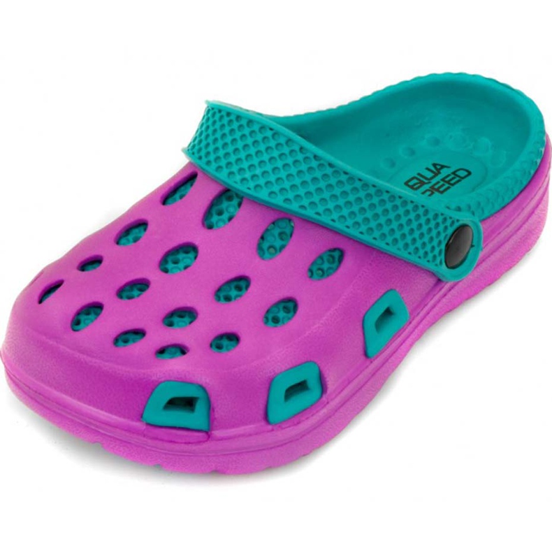 Zapatillas de piscina para niños Aqua-speed Silvi col 09 violeta azul 2