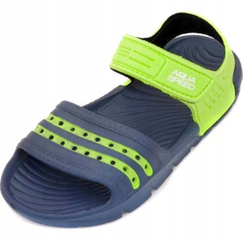 Zapatillas de piscina para niños Aqua-Speed ​​Noli, azul marino y verde col.48 2