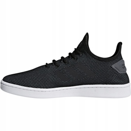 Zapatillas hombre adidas Court Adapt gris-negras F36418 negro 2