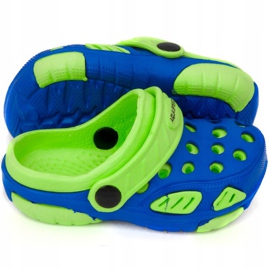 Zapatillas de piscina para niños aqua-speed Lido, col 01 azul verde 2