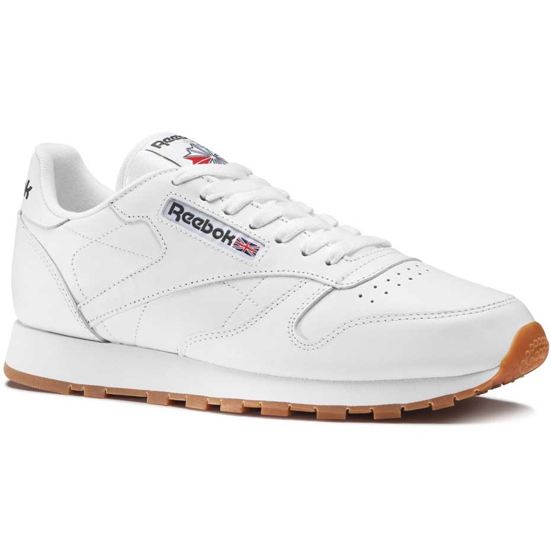 Zapatillas de hombres Reebok Cl Lthr blancas 49799 blanco 1