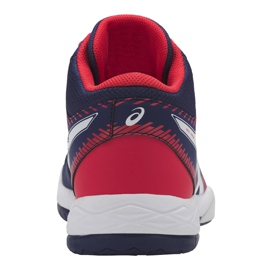Zapatillas de voleibol Asics Gel-Task Mt B703Y-400 para hombre blanco, rojo, azul marino azul marino 3