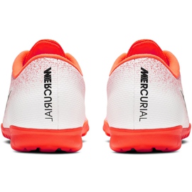 Zapatos de fútbol Nike Mercurial Vapor X 12 Academy Tf AH7384 801 multicolor blanco 4