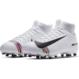 Zapatos de fútbol Nike Mercurial Superfly 6 Academy Mg Jr AJ3111 109 multicolor blanco 3