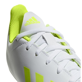 Botas de fútbol adidas X 18.4 FxG Jr BB9380 multicolor blanco 5