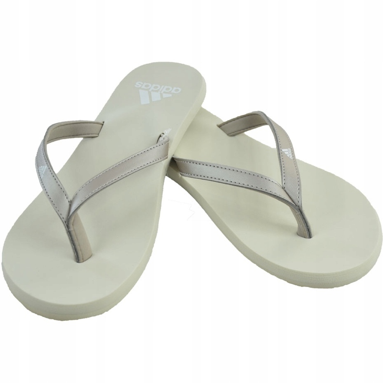 Zapatillas adidas mujer Eezay Flip Flop blancas F35034 gris 1