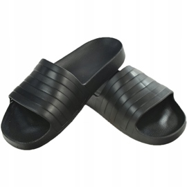 Zapatillas de hombre Adidas Adilette Aqua negras F35550 negro 1