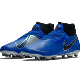 Zapatillas de fútbol Nike Phantom Vsn Academy Df FG / MG Jr AO3287 400 azul 3