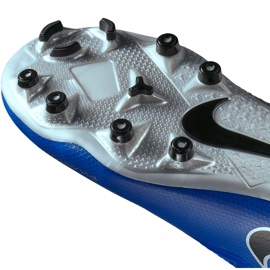 Zapatillas de fútbol Nike Phantom Vsn Academy Df FG / MG Jr AO3287 400 azul 5