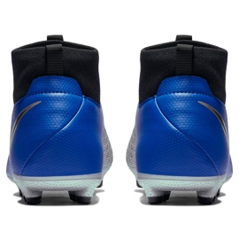 Zapatillas de fútbol Nike Phantom Vsn Academy Df FG / MG Jr AO3287 400 azul 4