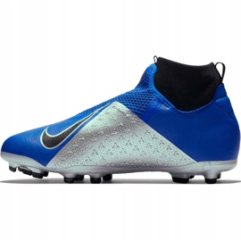 Zapatillas de fútbol Nike Phantom Vsn Academy Df FG / MG Jr AO3287 400 azul 2