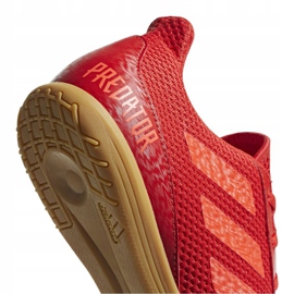 Botas de fútbol adidas Predator 19.4 In Sala red D97976 multicolor rojo 4