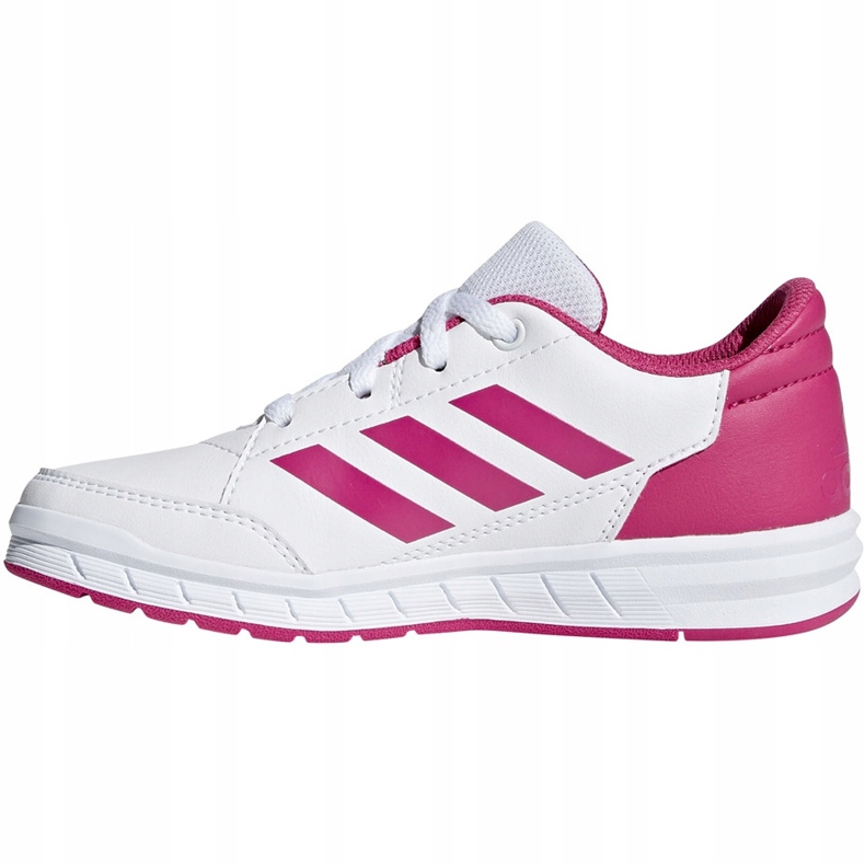 Adidas AltaSport K zapatillas blancas y rosas para niños D96870 blanco 1