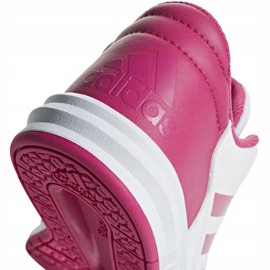 Adidas AltaSport K zapatillas blancas y rosas para niños D96870 blanco 4
