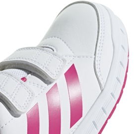 Adidas AltaSport Cf K zapatillas blancas y rosas para niños D96828 blanco rosado 3