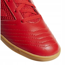 Botas de fútbol adidas Predator 19.4 In Sala Jr CM8552 multicolor rojo 3