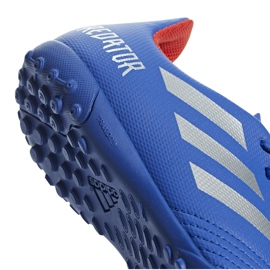 Botas de fútbol adidas Predator 19.4 Tf Jr azul CM8556 multicolor 4