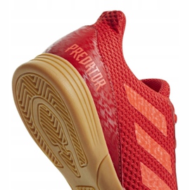 Botas de fútbol adidas Predator 19.4 In Sala Jr CM8552 multicolor rojo 4