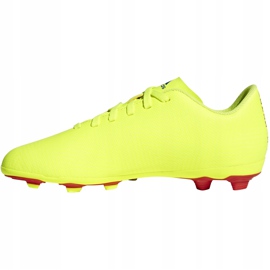 Botas de fútbol adidas Nemeziz 18.4 FxG Jr amarillo azul CM8509 multicolor 2