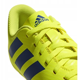 Botas de fútbol adidas Nemeziz 18.4 FxG Jr amarillo azul CM8509 multicolor 5